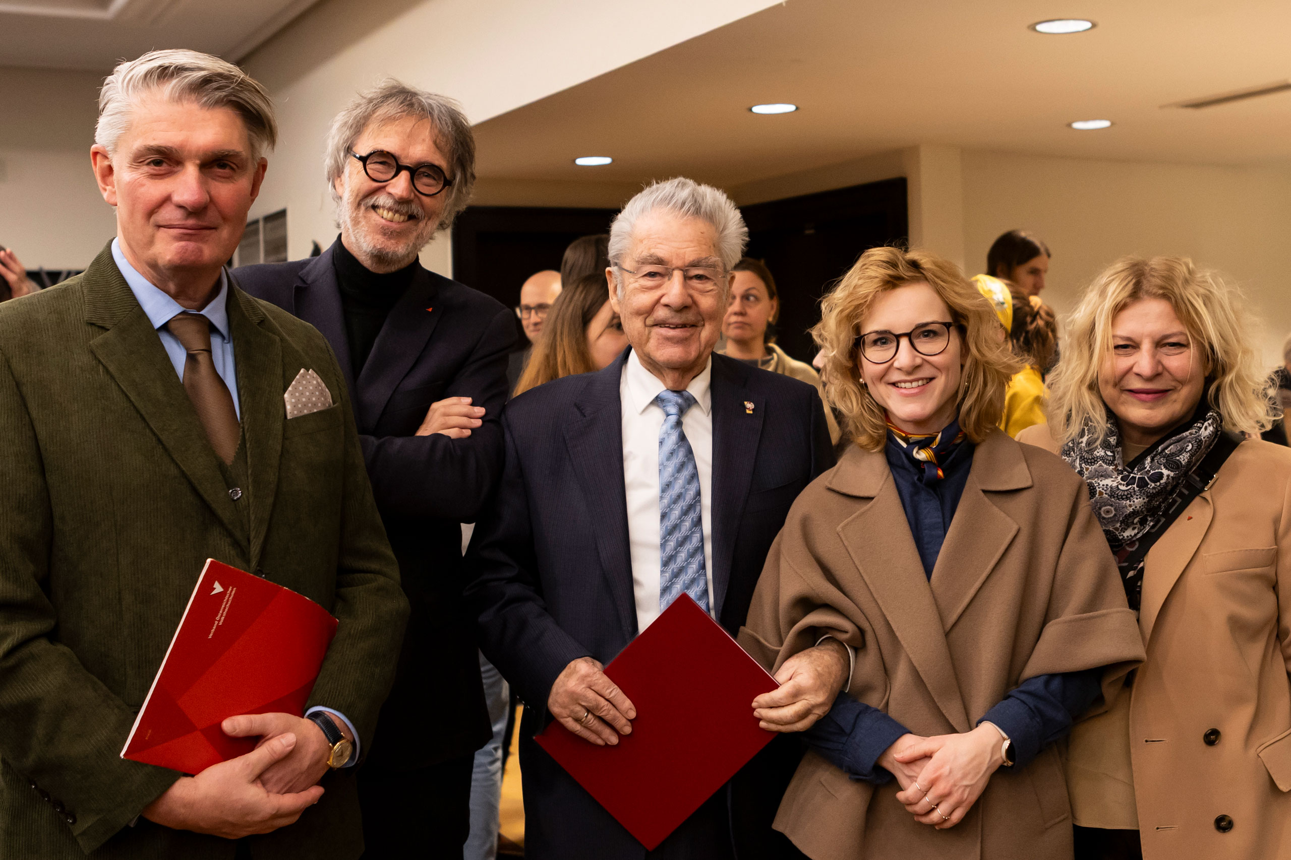 Eva-Maria Holzleitner, Heinz Fischer, Gerwin Müller, Beate Gfrerer, John Evers